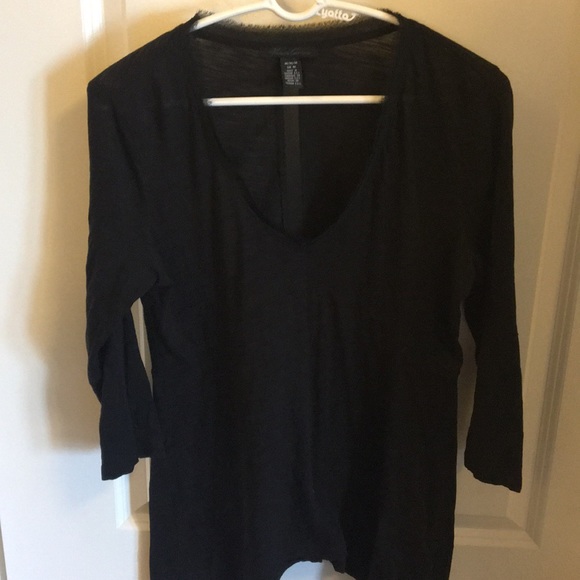Kenneth cole 3/4 sleeve black light weight top - Picture 1 of 3